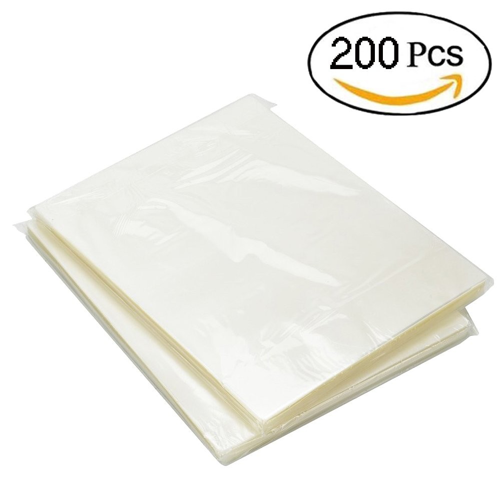 200 Pack Thermal Laminating Pouches 3 Mil Heat Seal A4 Letter Size 9x11.5 Sheets