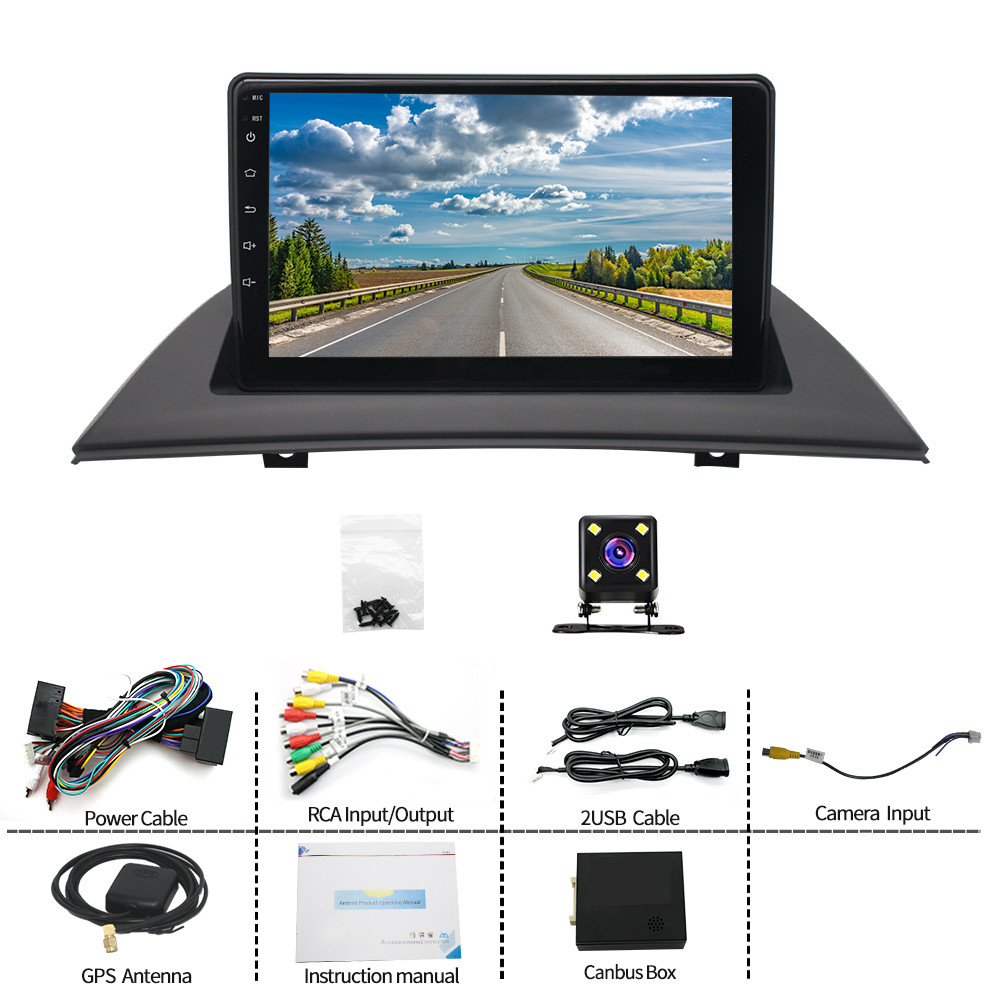 9in 2+32GB Android 15 Car Stereo Radio GPS Carplay For BMW X3 E83 2004-2012