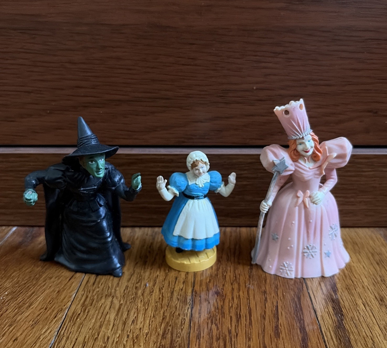 Vintage WIZARD of OZ figures Loews MGM 1987-1988 Lot Of 3 Munchkin Witch Glinda