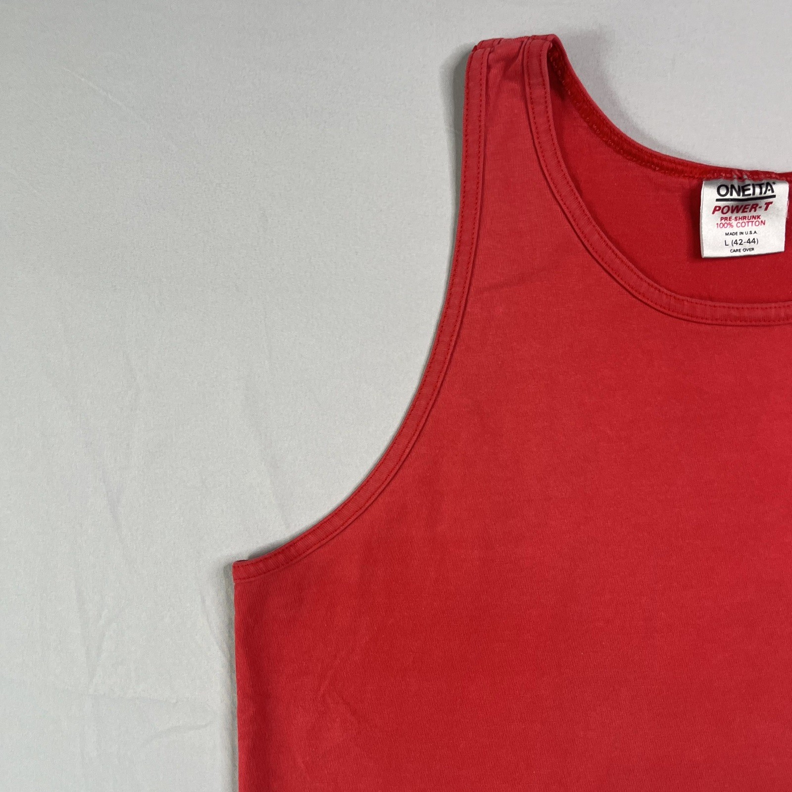Vtg Corona Beach Club Tank Top Mens Large Red Distressed Baja California Mexico