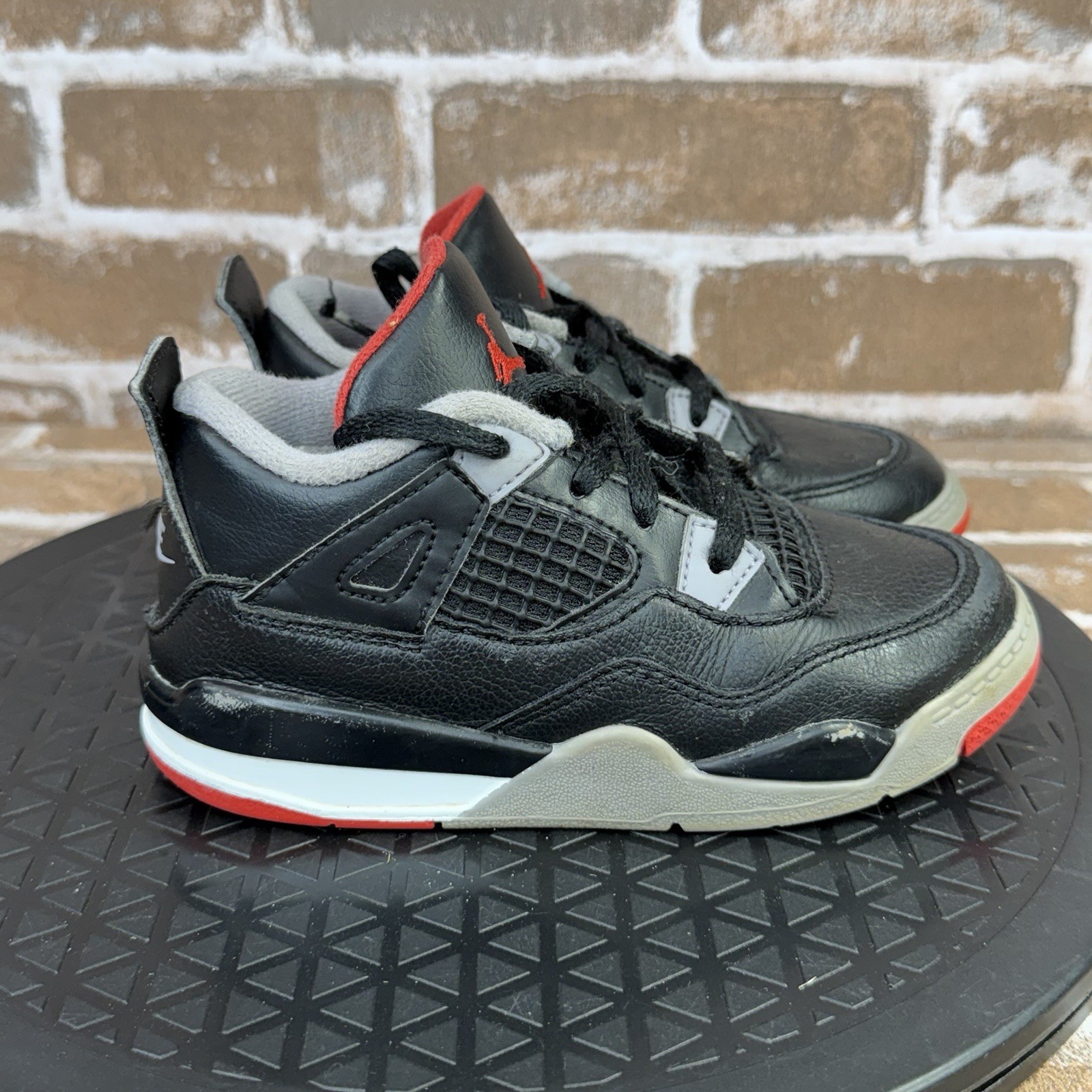 Nike Air Jordan 4 Retro Bred Reimagined Sneakers BQ7669-006 Kids Toddler Size 10