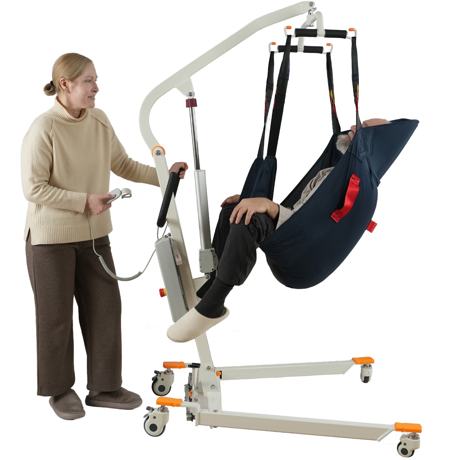 Upgrade Foldable Electric Patient Lift, Medical Transfer, 440LBS, AY02