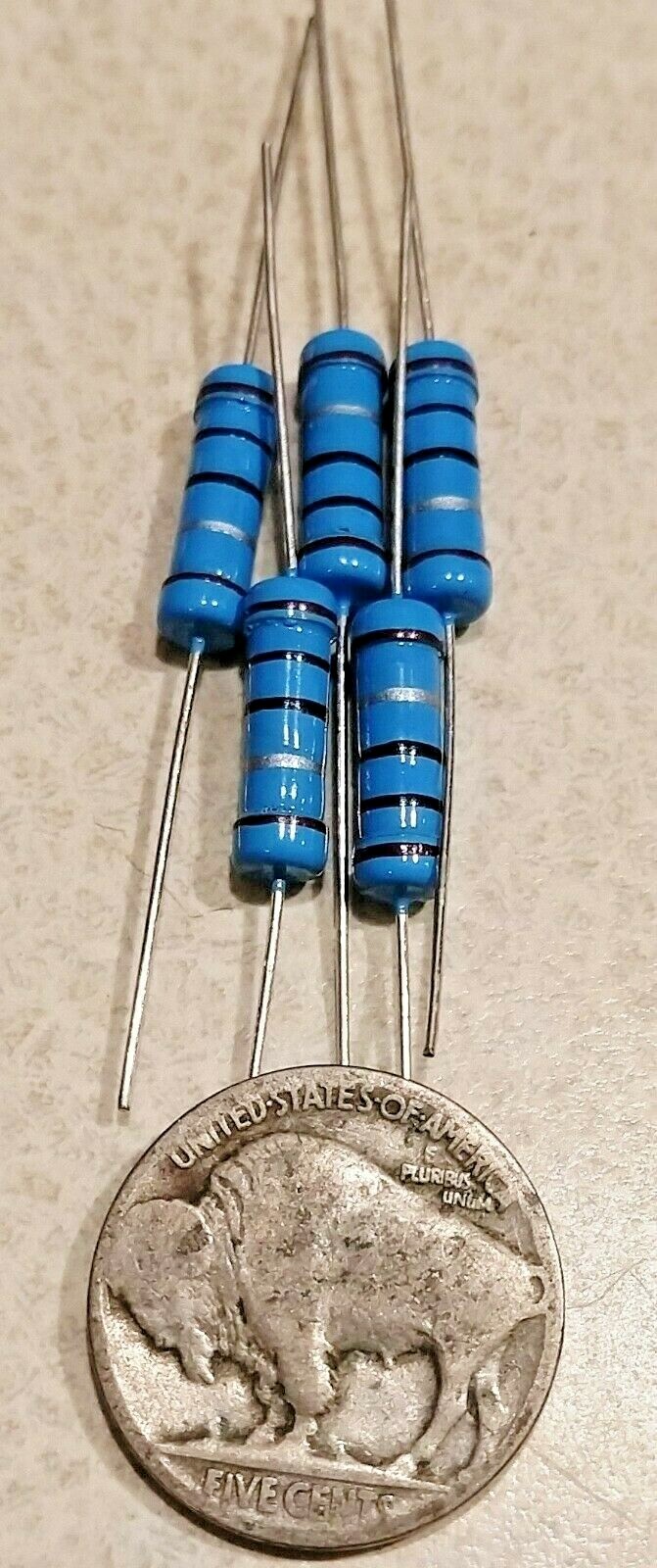5 PCS 2Watt Metal Film Resistors 2W Resistor 1% YOU CHOOSE THE VALUE