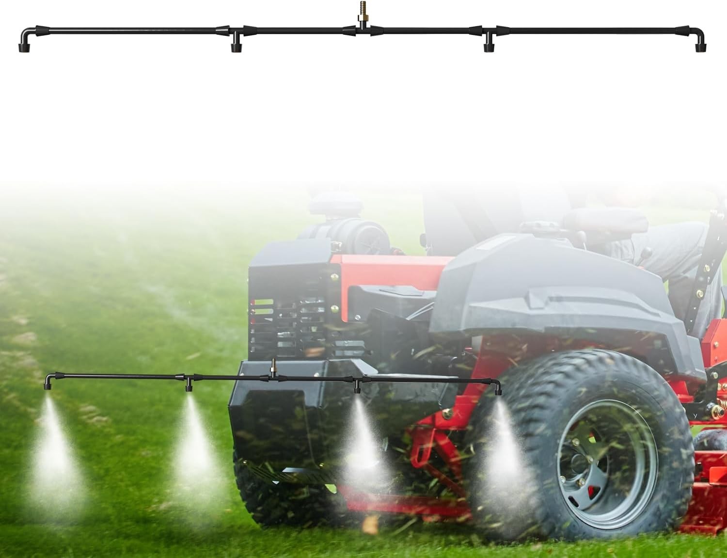 4-Nozzle Boom Sprayer Wand, Brass Fitting Sprayer, Wide-Coverage Agricultural