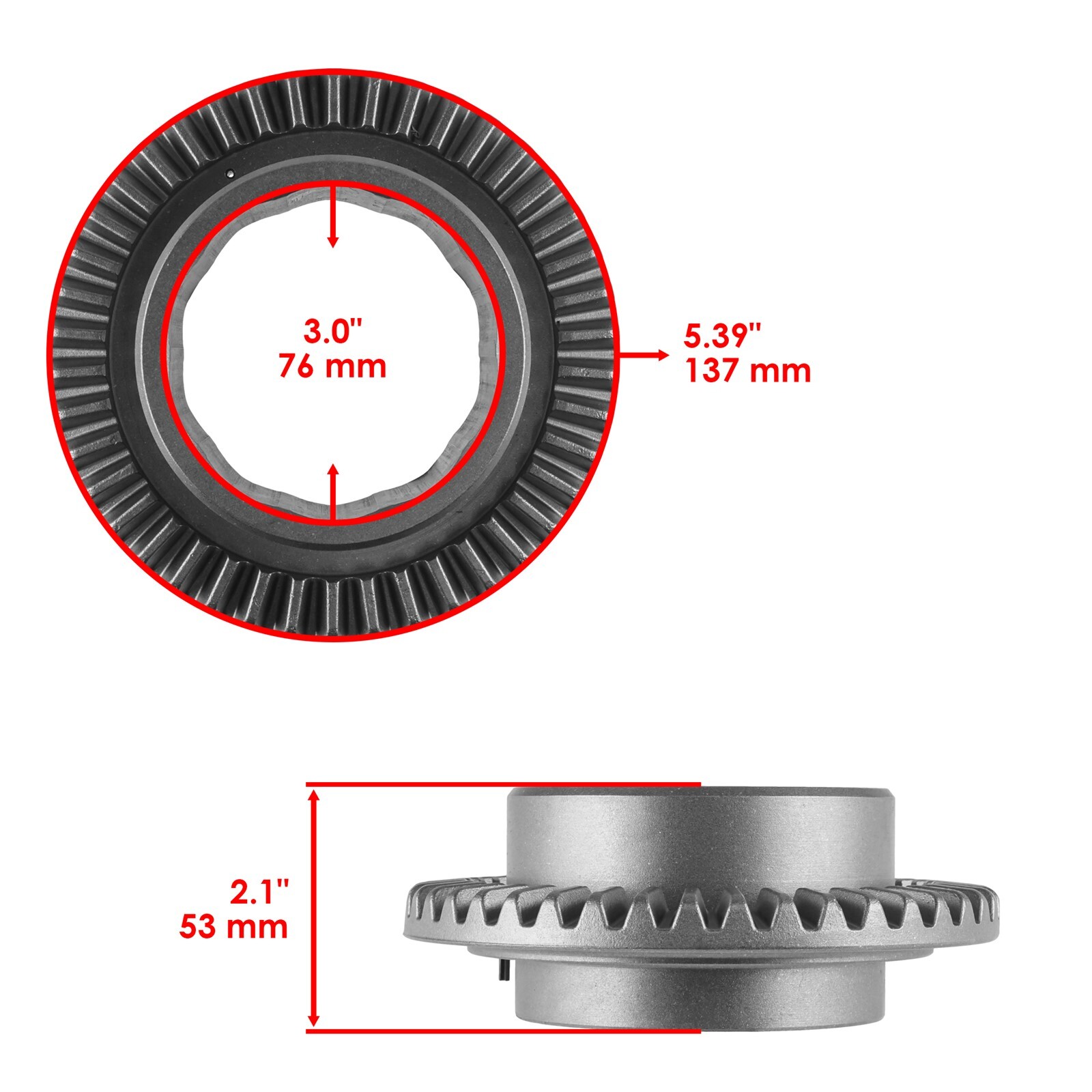 Caltric Complete Front Differential Rebuild Kit For Polaris RZR 4 800 2010