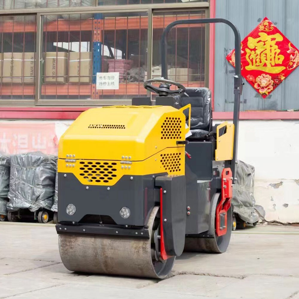 EPA Petrol Engine Road Roller Machine Asphalt Vibratory Roller Ride On Compactor