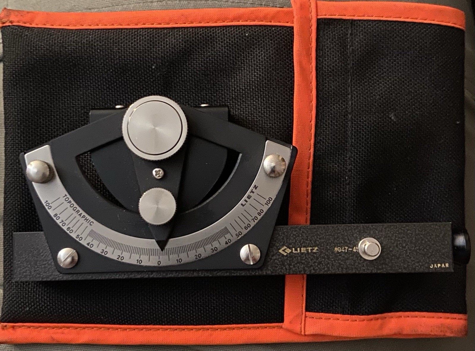 Vintage Lietz 8047-45 Topographic Abney Level With Case