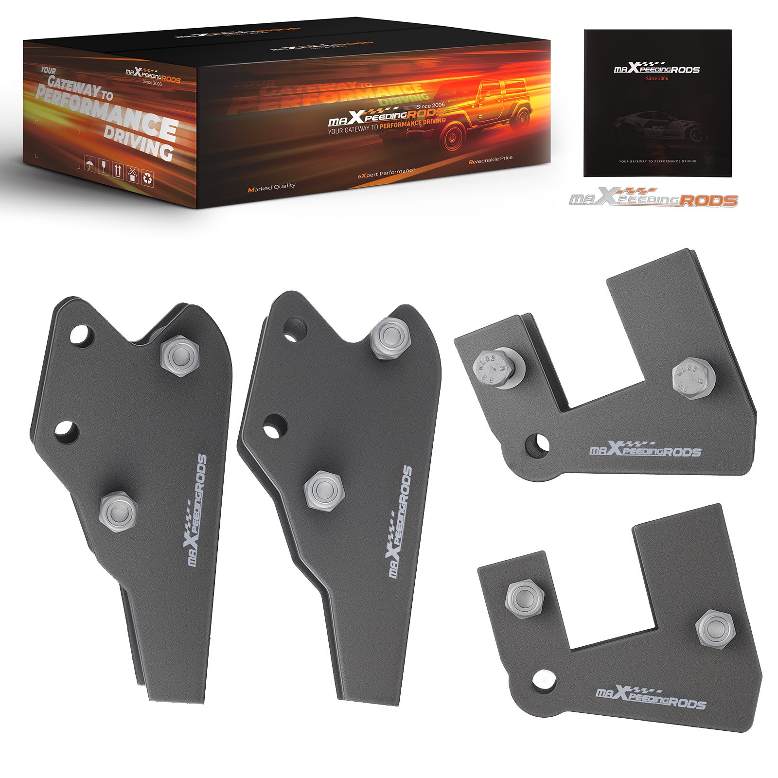 Front + Rear 3" Full Lift Kits for Polaris Ranger Fullsize 570 XP 900 1000 Crew