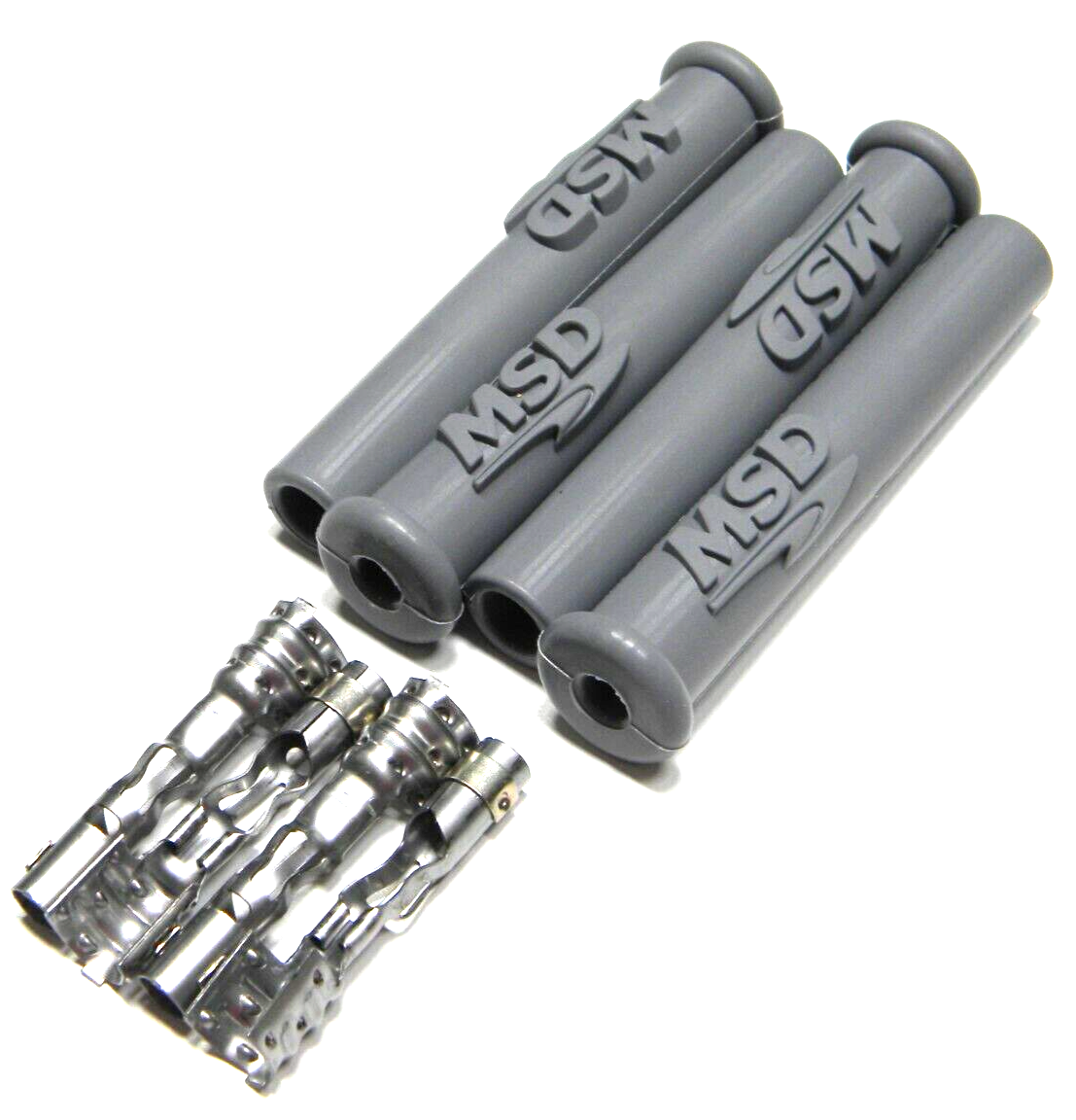 MSD 3301 Spark Plug Wire Plug Boots & Terminals Straight 180 Multi Angle 4 Pack