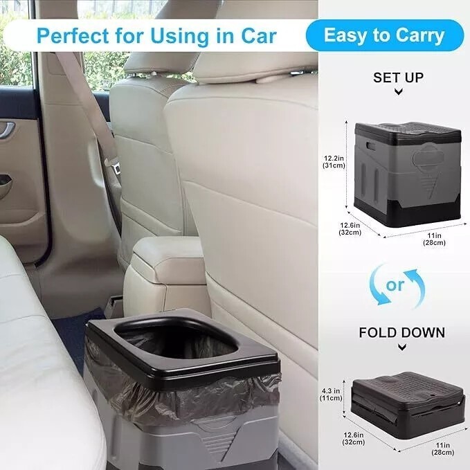 ⭐20L Portable Folding Toilet Car Outdoor Travel Potty for Camping Hiking Beach