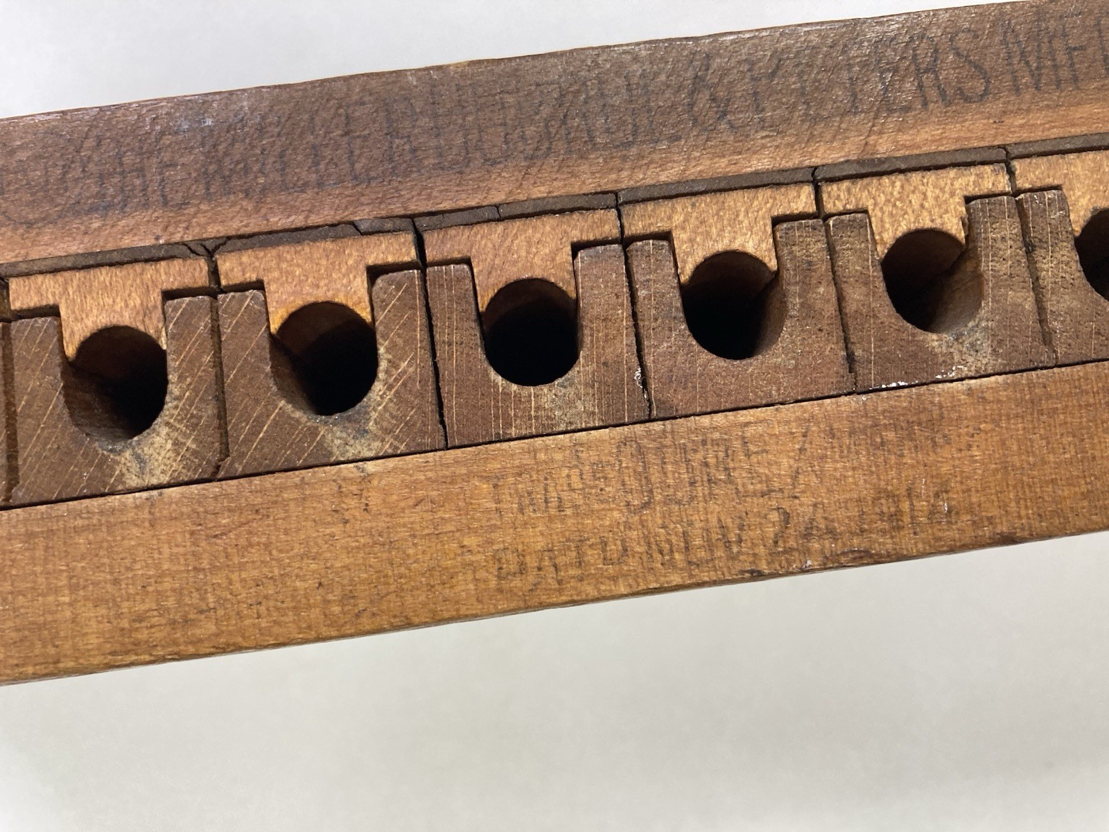 VINTAGE Antique The Miller Dubrul & Peters MFG Co Wooden 10 Cigar Mold Press