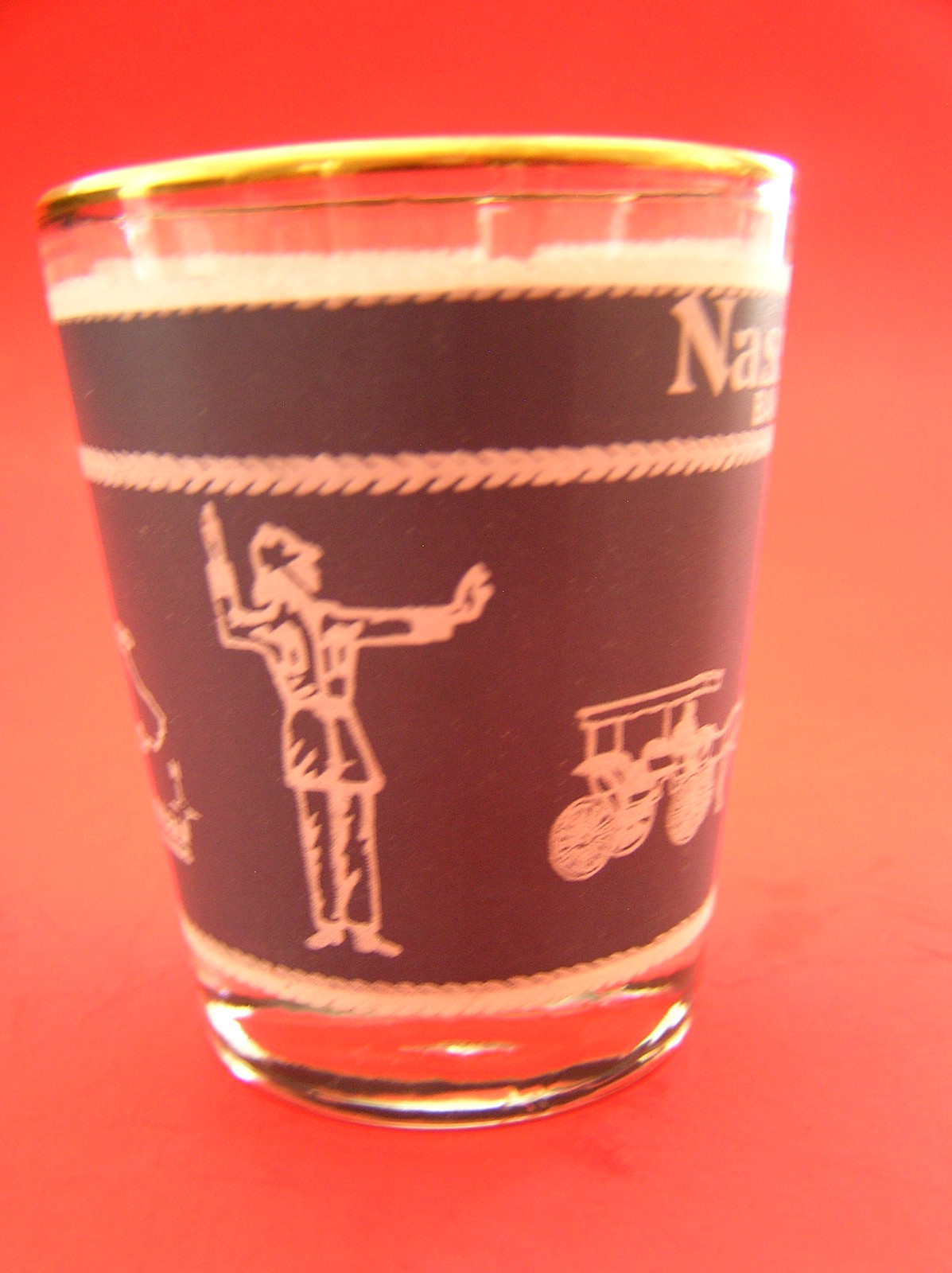 3 Shot Glasses: Nassau Bahamas, US Marine Corps Logo and Delta Gamma Sorority