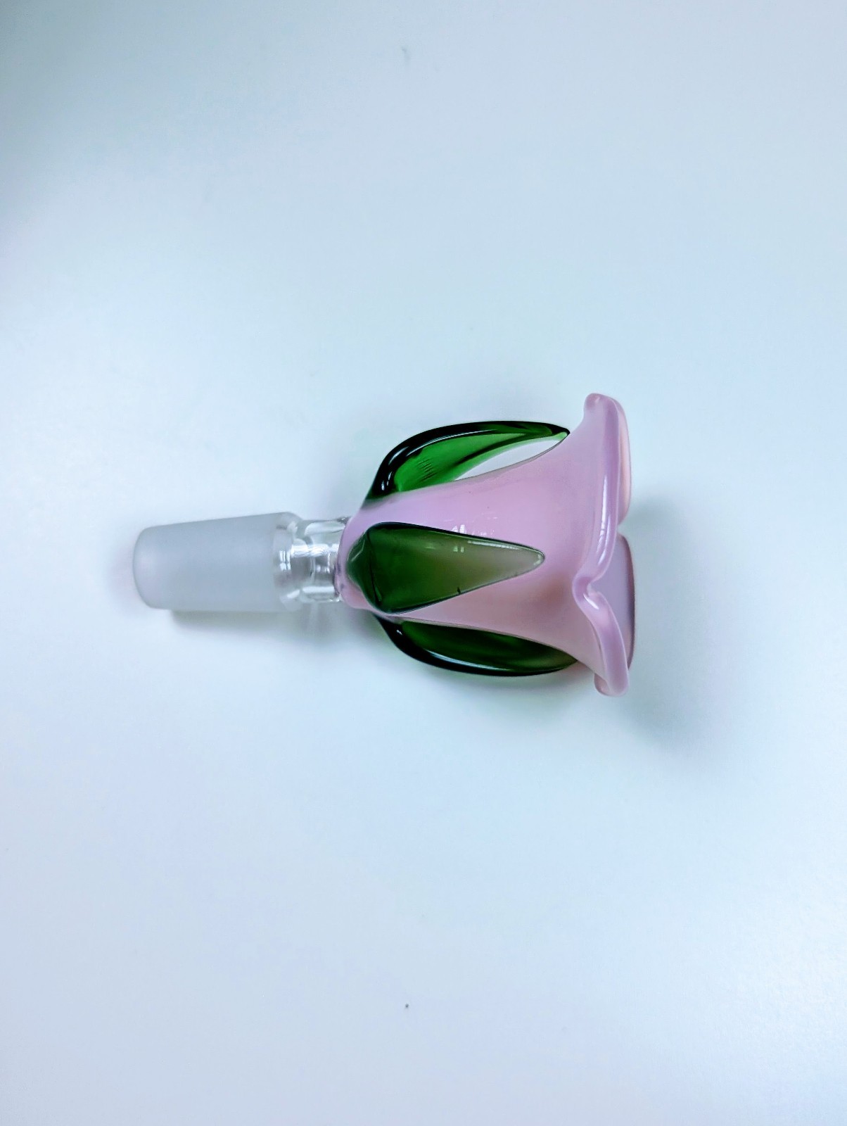 3.5" Cute Pink Rose Bowl Premium Quality 14mm Bowl Slide Bong Water Pipe