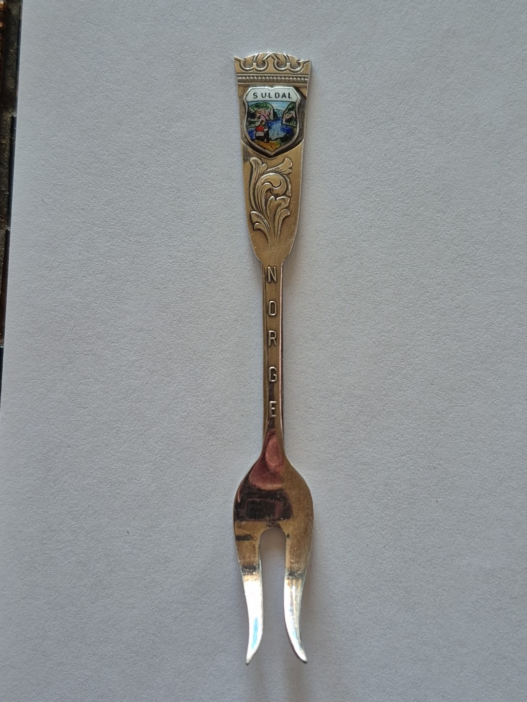 Suldal Norge Vintage Souvenir Fork Collectible