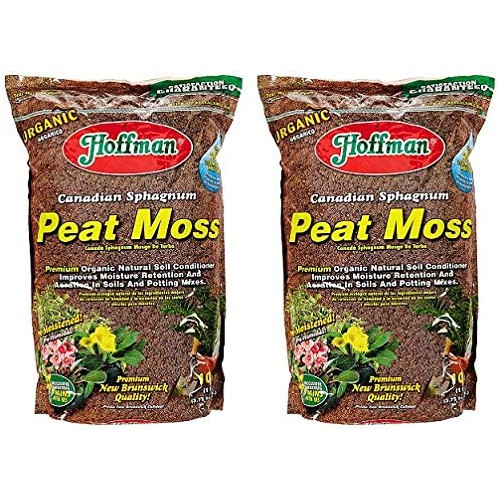 Hoffman (#15503) Canadian Sphagnum Peat Moss - 10 Quart bag, Pack of 2
