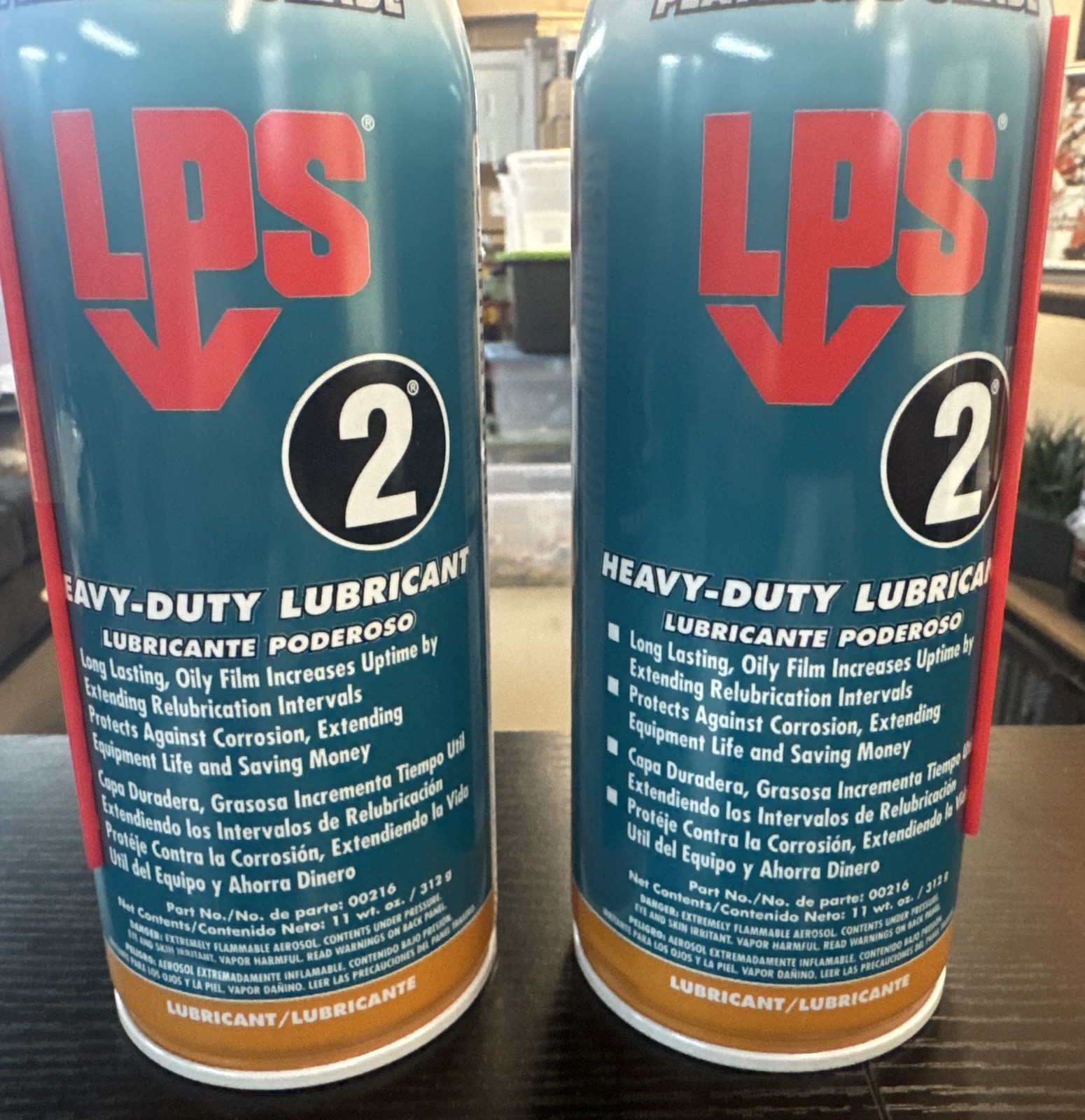 2 PACK ~ NEW LPS 00216 LPS #2 Heavy-Duty Brown Penetrating Lubricant, 11 OZ Cans