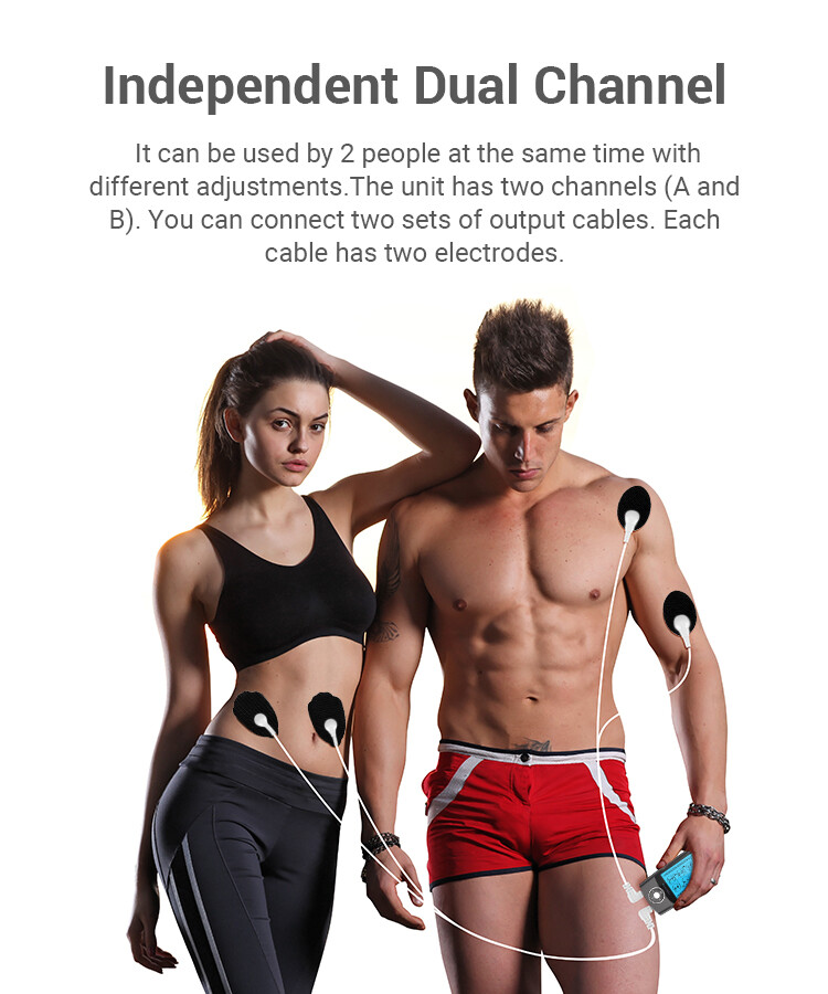 COCOPU 24 Modes Tens Unit Muscle Stimulator Machine Pulse Massager Pain Relief