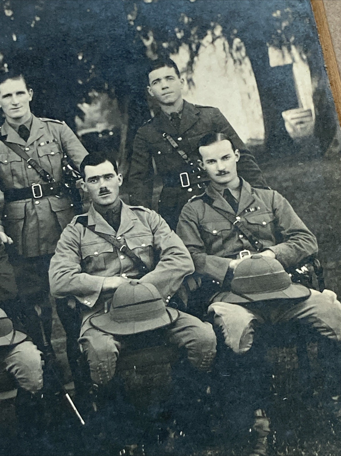 WWI Large Cabinet Card Photo British Indian Army ? Officer Group 30x25cm