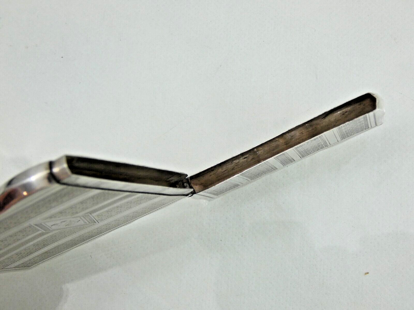 VERY FINE ANTIQUE GORHAM COIN SILVER CARD CASE American 1870's