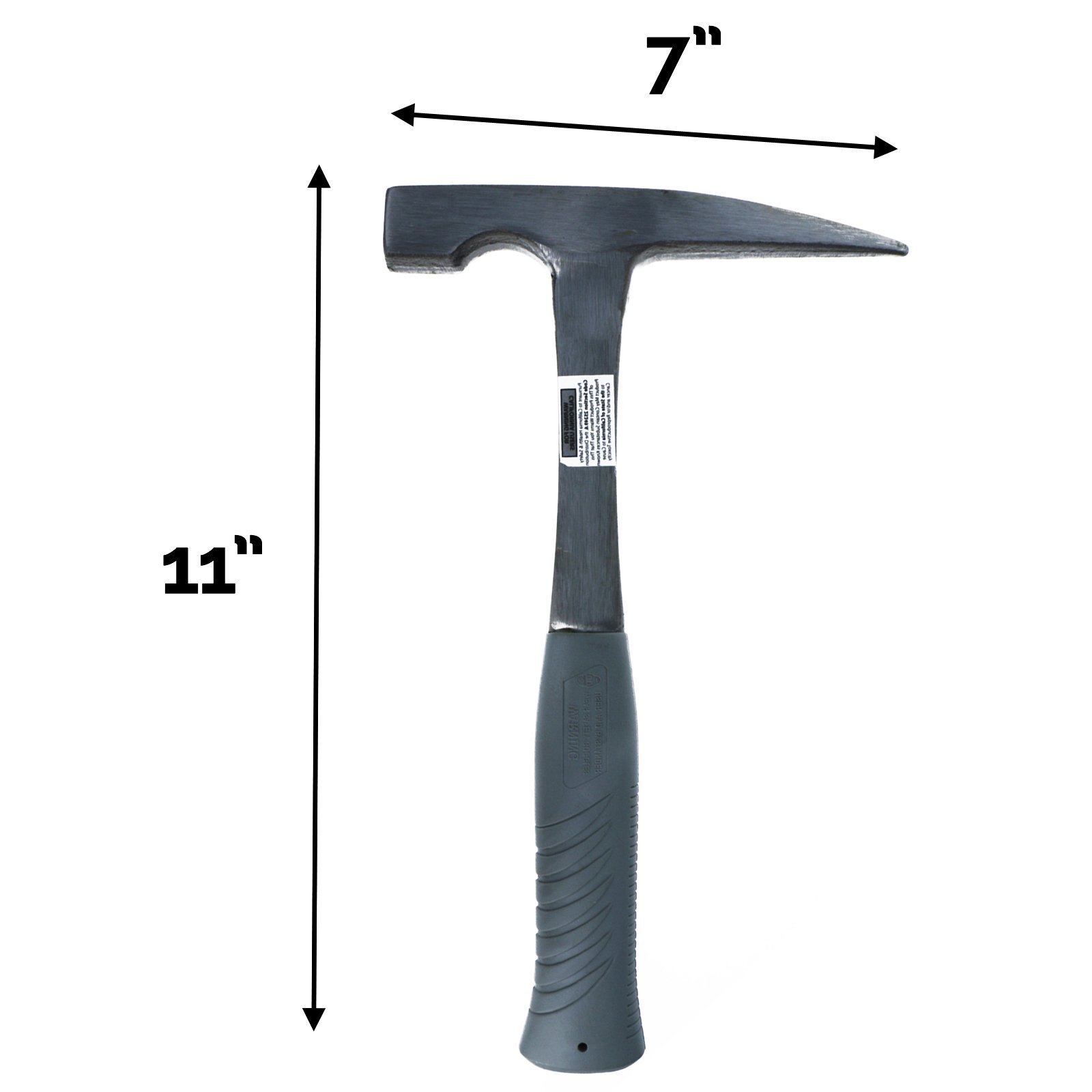 Gold Rush Prospecting Ergonomic Stainless Steel Rock Pick Mining Hammer -32oz