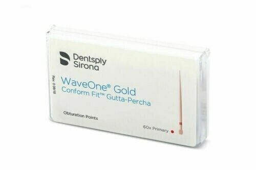 Dentsply WaveOne Gold Conform Fit Gutta Percha by Dentsply (All sizes) (60/pack)