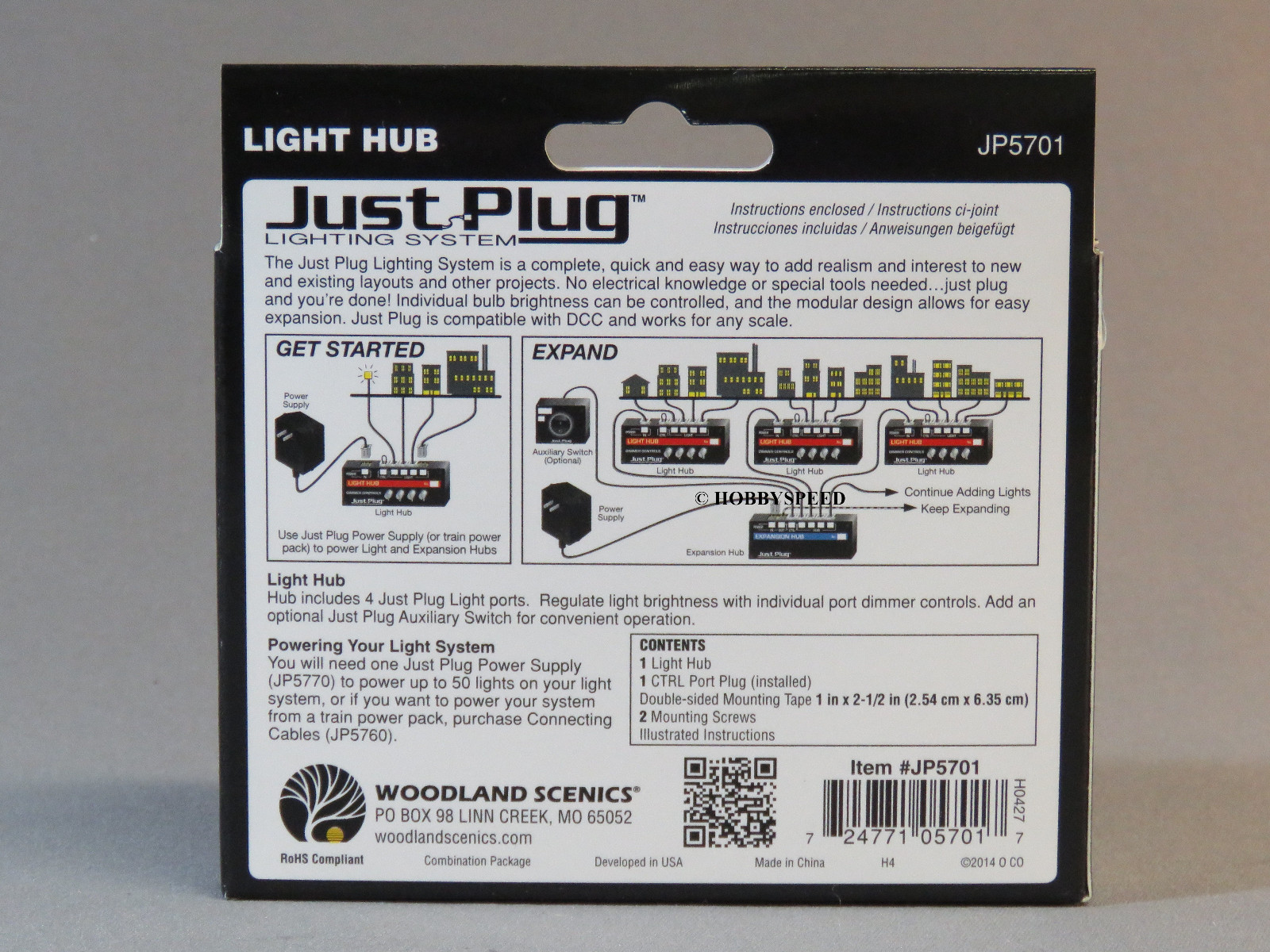 WOODLAND SCENICS LIGHT HUB JUST PLUG LIGHTING WIRING SYSTEM train wire WDS5701