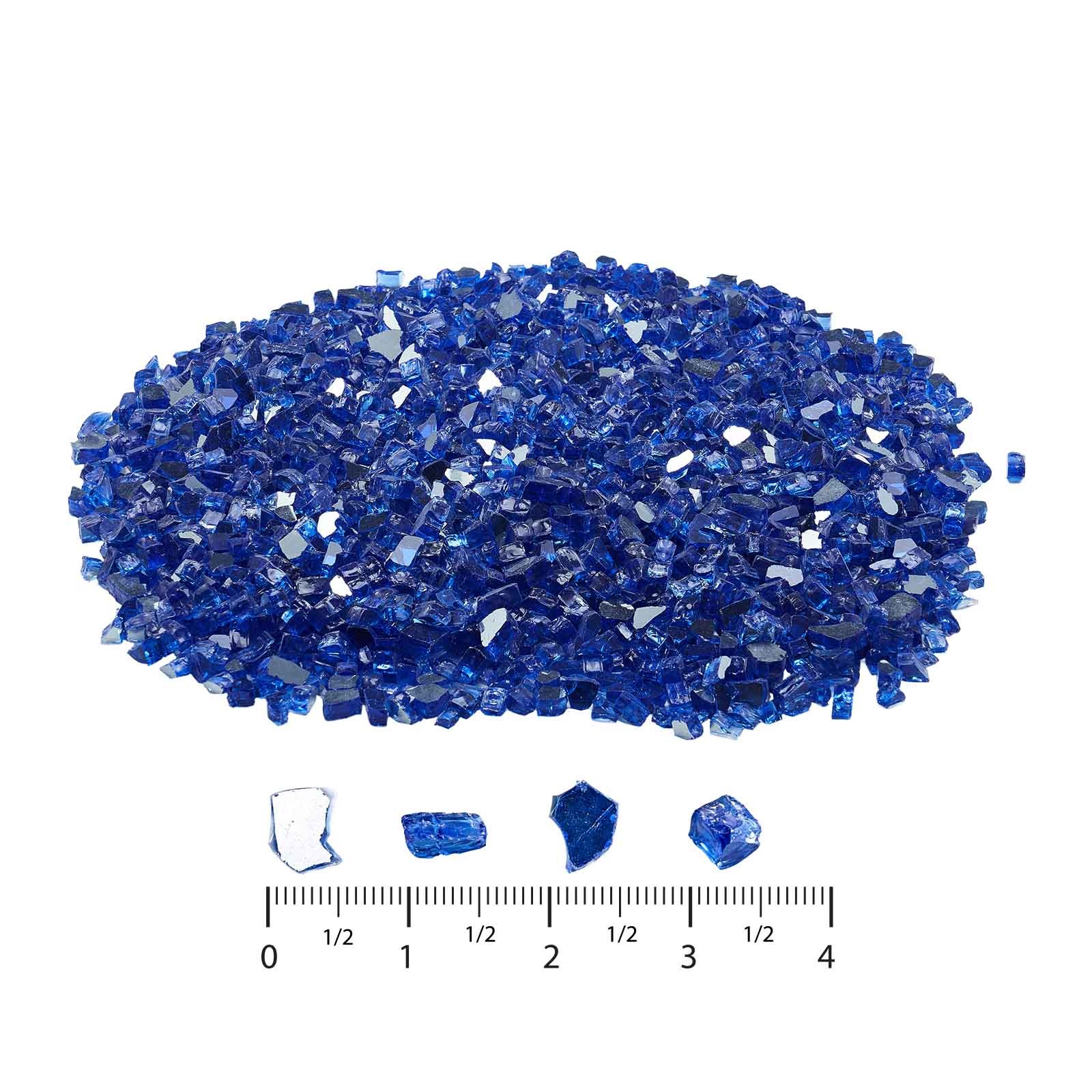 VEVOR 20 LBS Fire Glass 1/2-Inch Fireplace Glass Rocks for Fire Pit Table