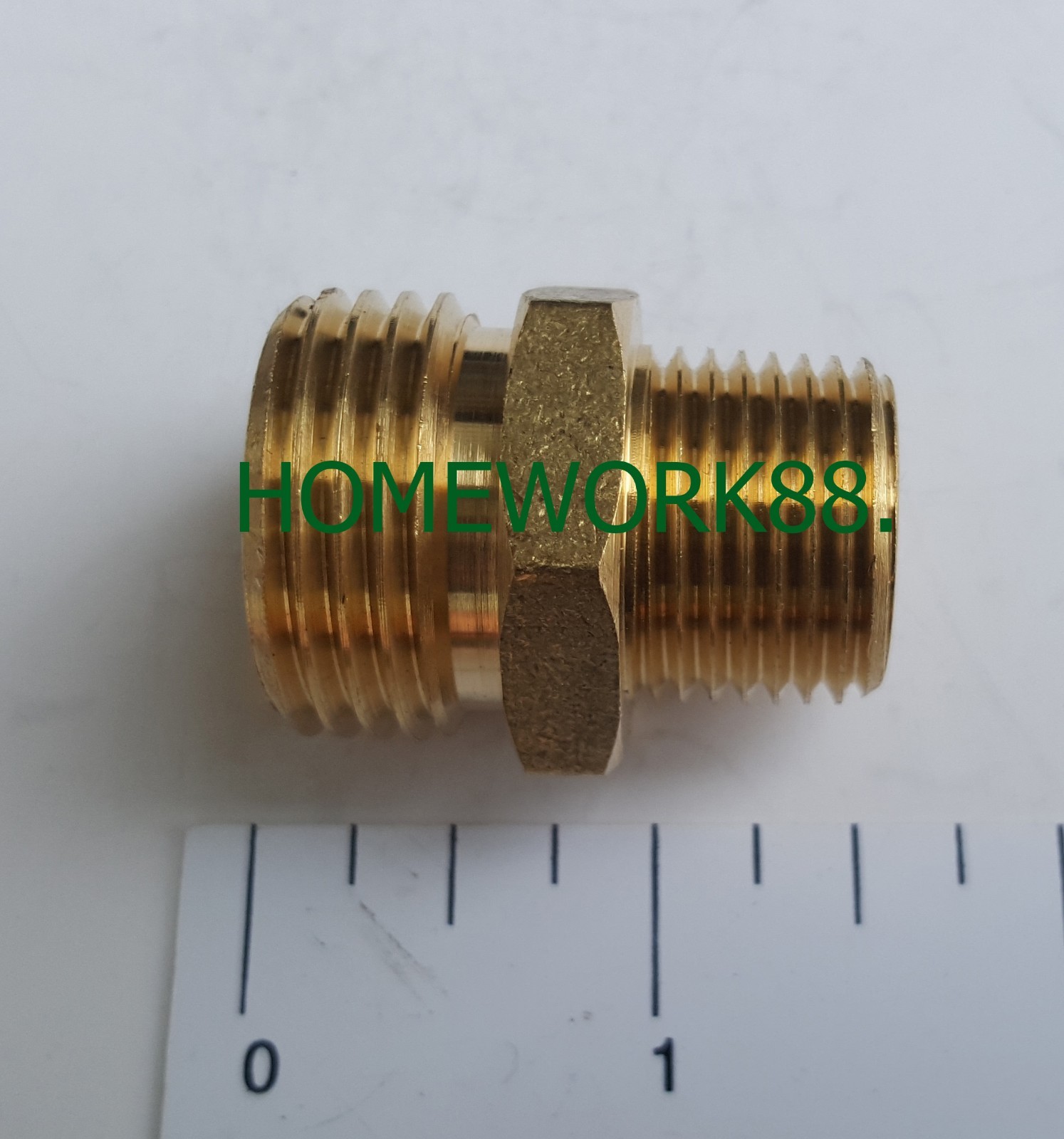 1 PIECE - 1/2" MALE NPT PIPE X 3/4" MHT GARDEN HOSE ADAPTERS - LEAD FREE BRASS