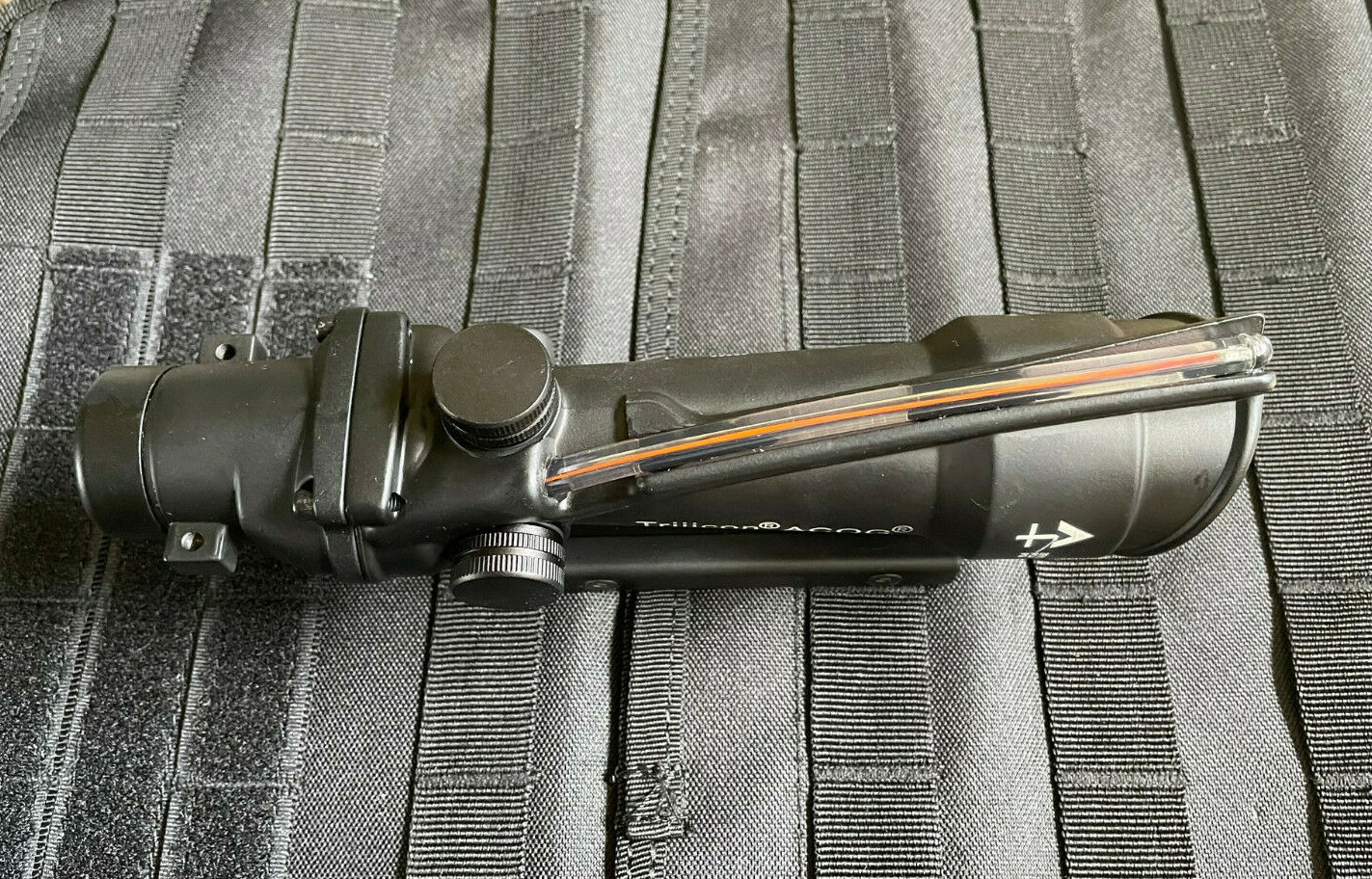 5x35 BDC Scope Fiber Optic Chevron Reticle Red Rifle Scope