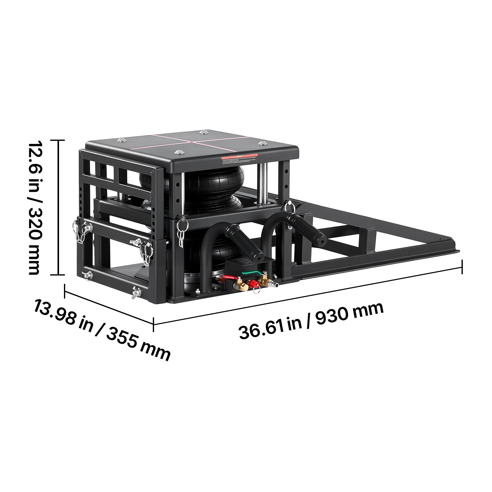 Uimoso 2 Pack Air Portable Car Lifts 11023 lbs Capacity Pneumatic Ramp Air Jacks