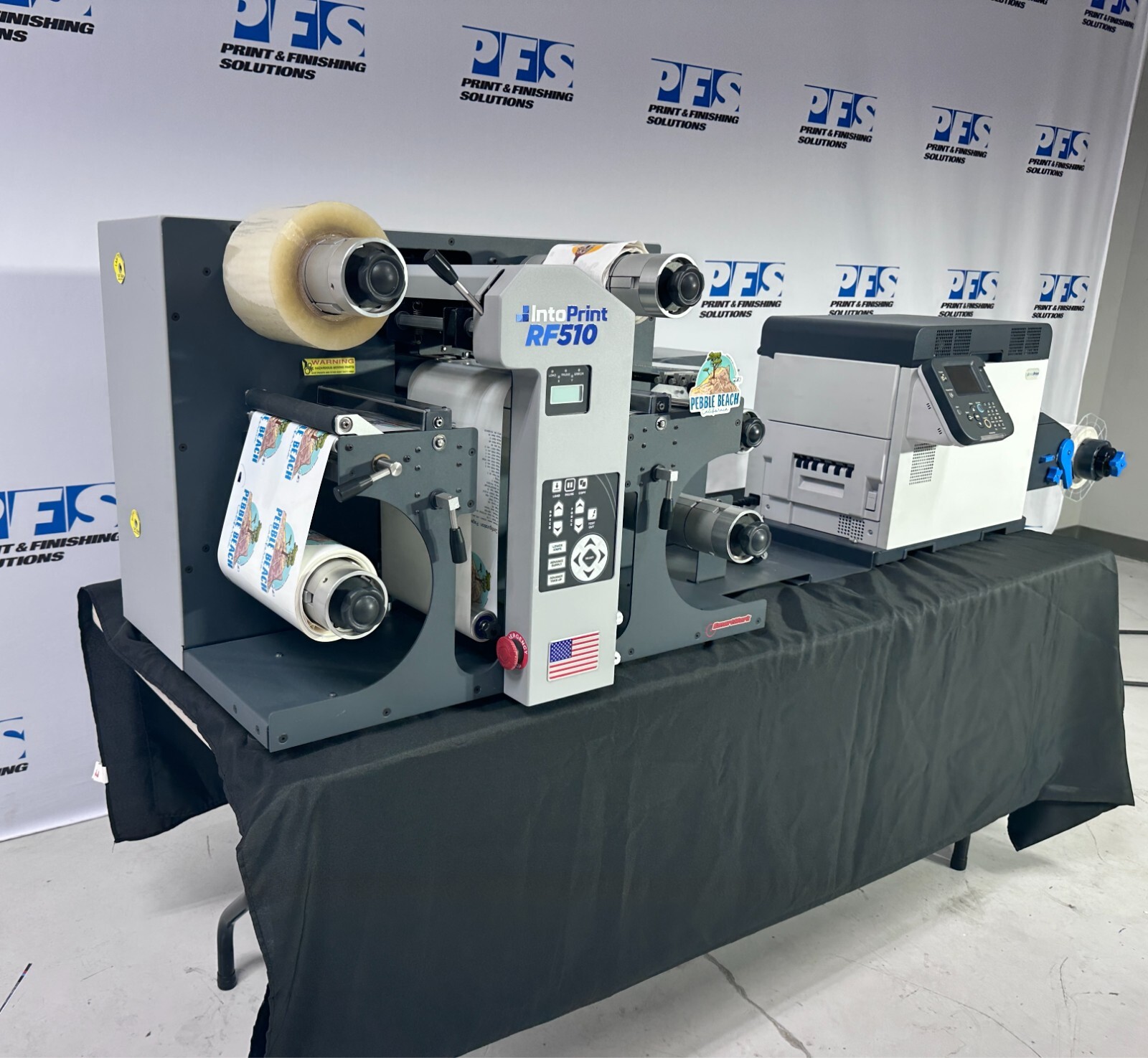 IntoPrint RP530W Digital Label Printer System w/Finisher & Rewinder
