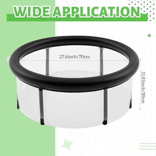 Pop up Pond, 27.6 x 11.81 Inch Pop up Inflatable Pond Kit Outdoor Indoor