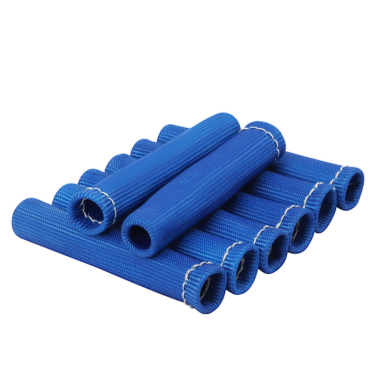Spark Plug Wire Boots Heat Shield Protector Sleeve 2500 Degree 6 Inch Blue 8Pcs