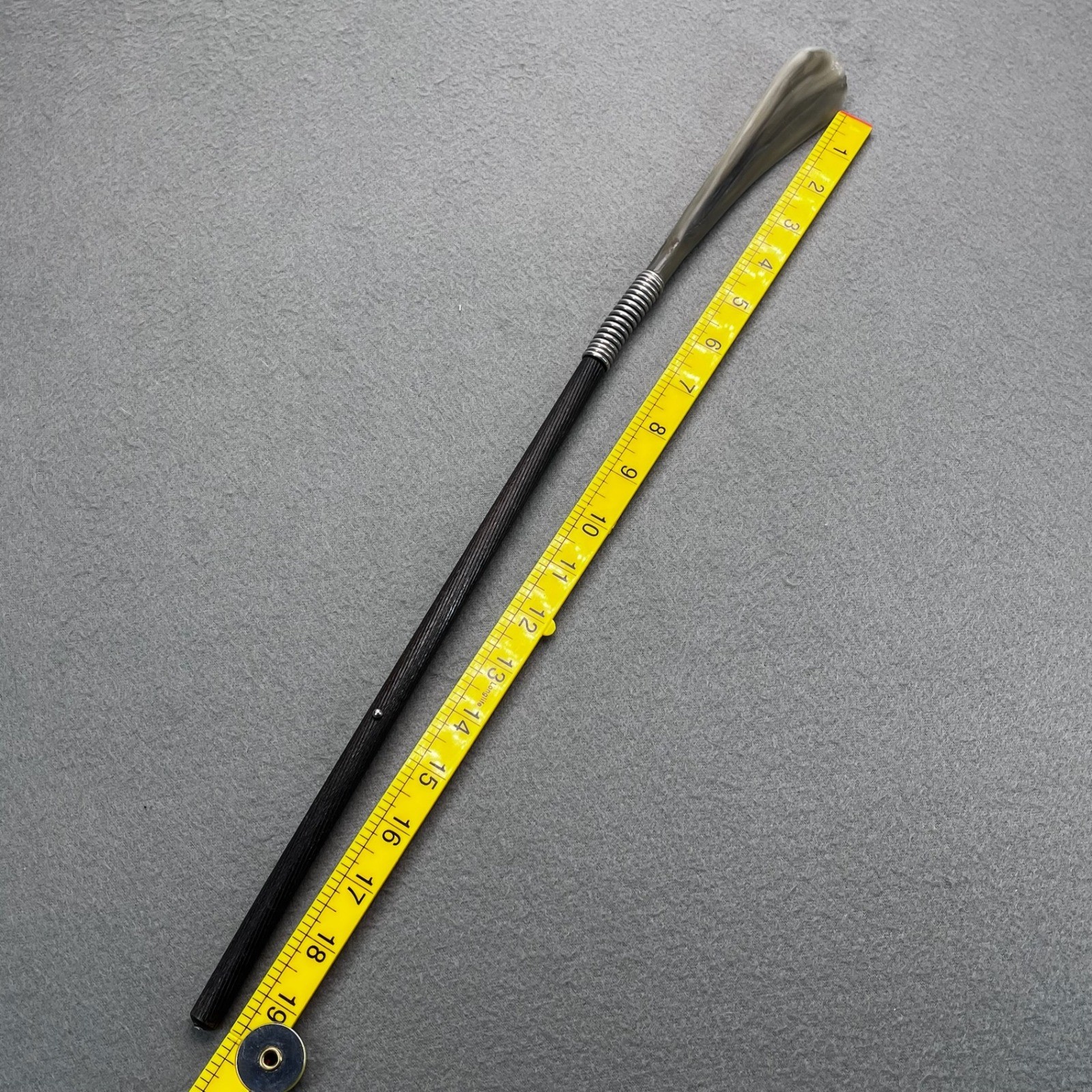 Antique Victorian Horn Boot Jack Gentleman Valet Equestrian Estate Tool 19"