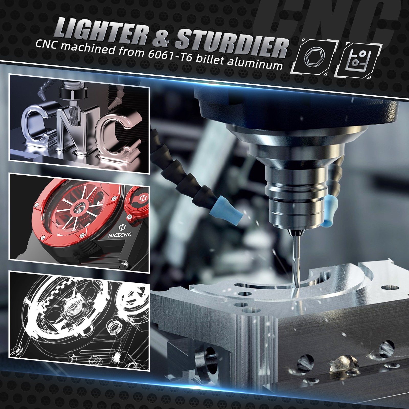 For Honda XR650L 1993-2025 NICECNC Transparent Clutch Cover Oil Filter Cap Guard