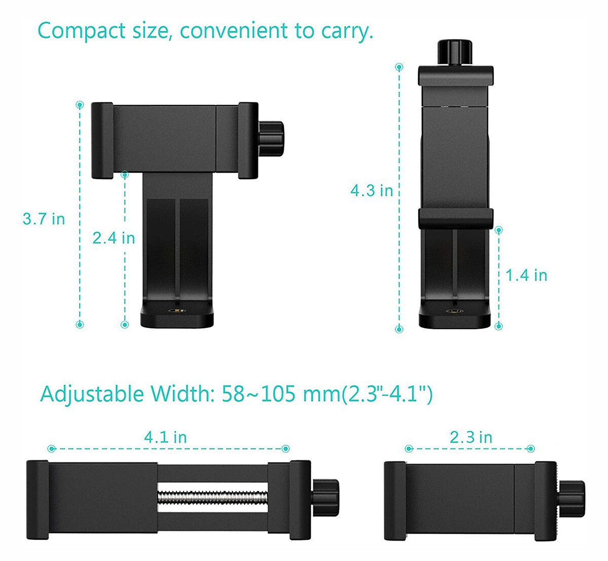 Mobile Tripod Adapter Universal Smartphone Cell Phone Holder Mount Adapter