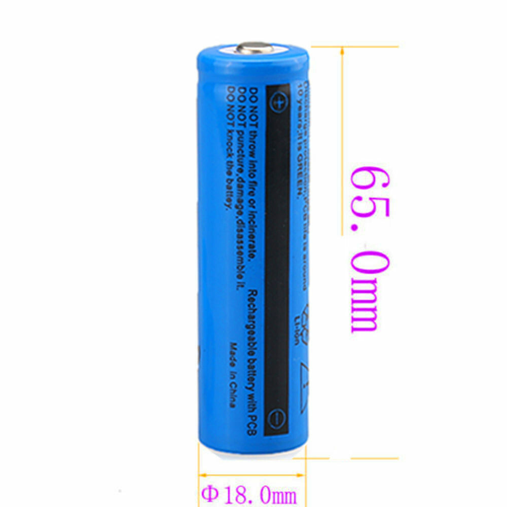 4pcs 3000mAh Batteries 3.7V Rechargeable Battery & Charger for Flashlight Torch