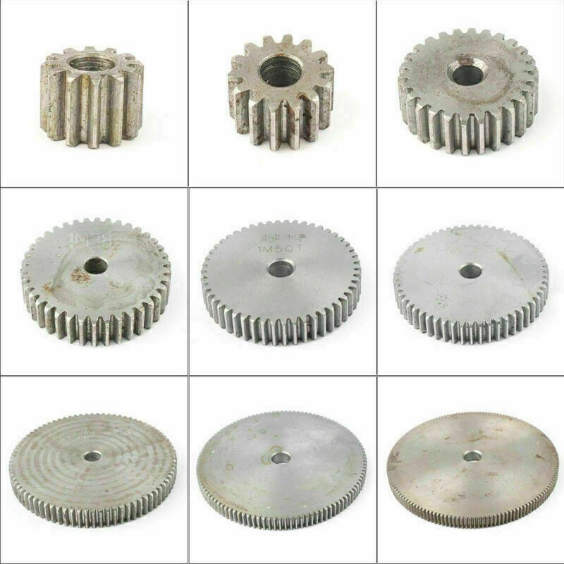 1 Mod 12T-150T Spur Gear 45# Steel Motor Pinion Gear 10mm Thickness 1PC