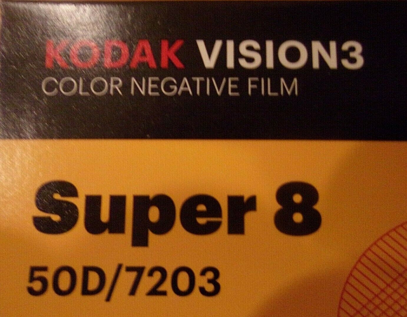 Kodak Vision 3 50D 7203 Super-8 Color Negative Film - NEW Fresh Kodak SEE VIDEO