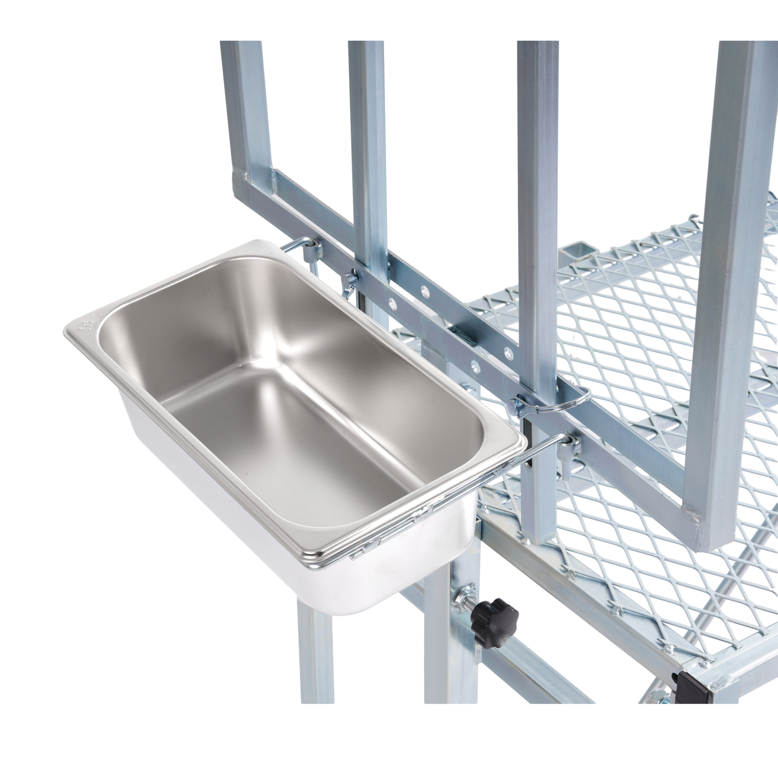 Adjustable Horned Milking Livestock Feeder Stand For Goats Trimming W/ Feeder