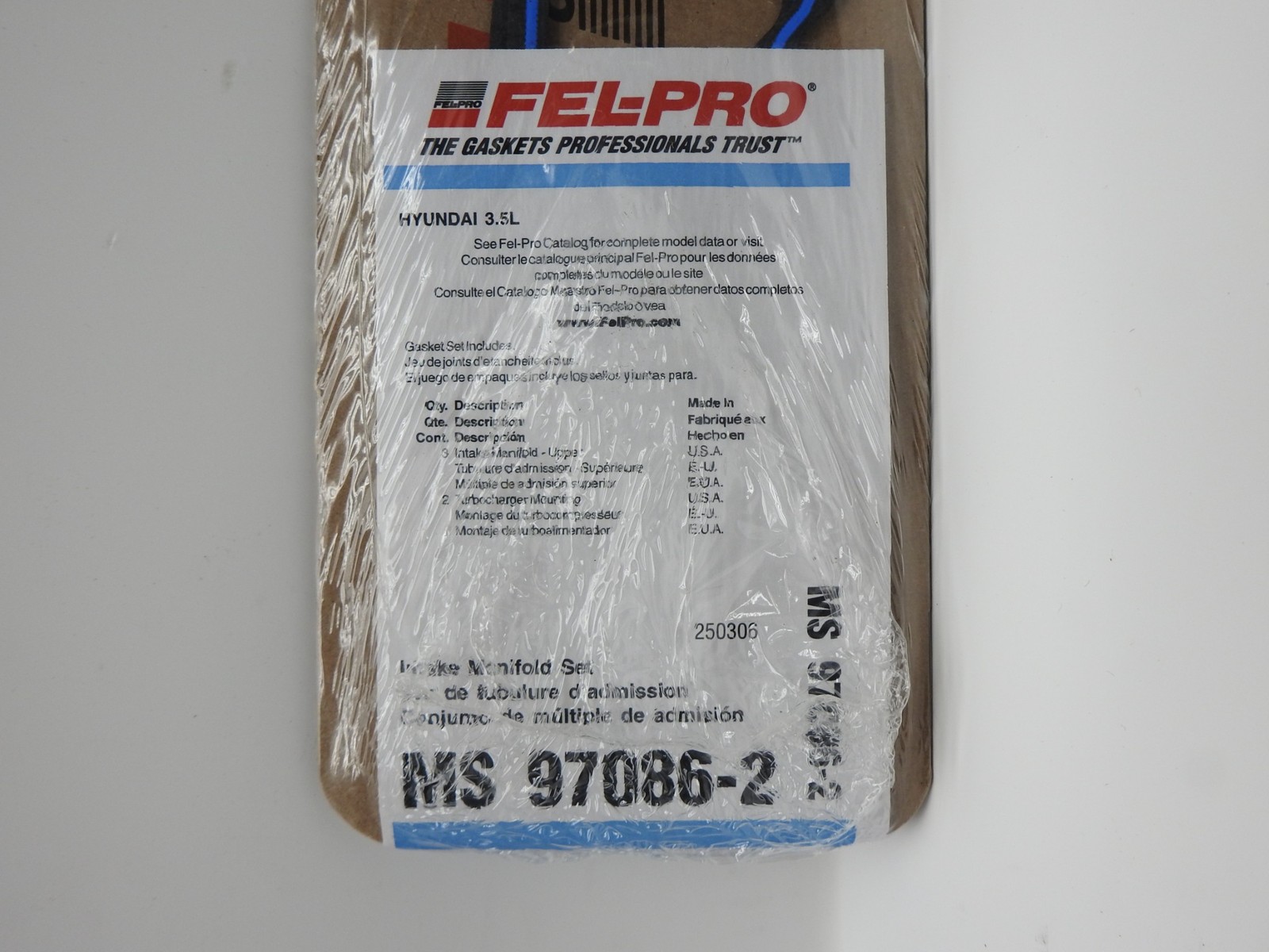 Fel-Pro MS 97086-2 Intake Manifold Gasket Set - NEW