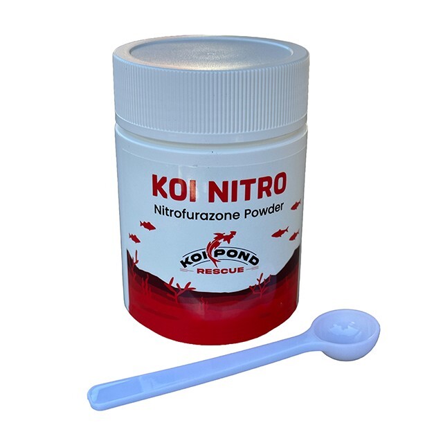 KOI NITRO Nitrofurazone Powder for Fish Ponds - 200 Grams