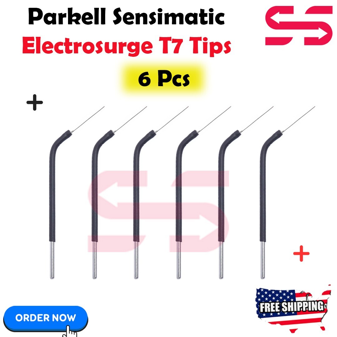 Parkell Dental Electrosurgery (Set of 6 Tips) Electrosurge T7 Reusables - New CE
