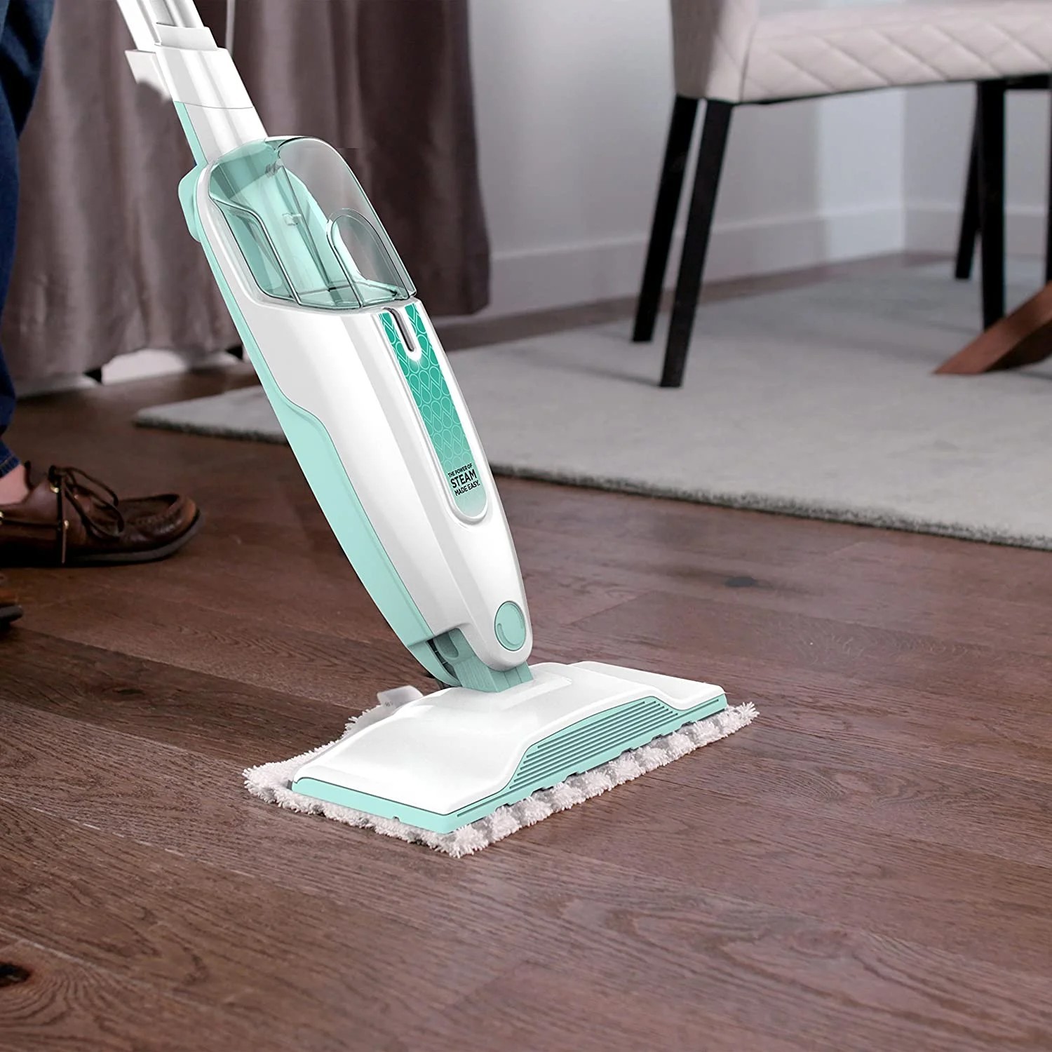 Shark Steam Mop with 2 Dirt Grip Pads, Lightweight, Safe for Sealed Hard Floors