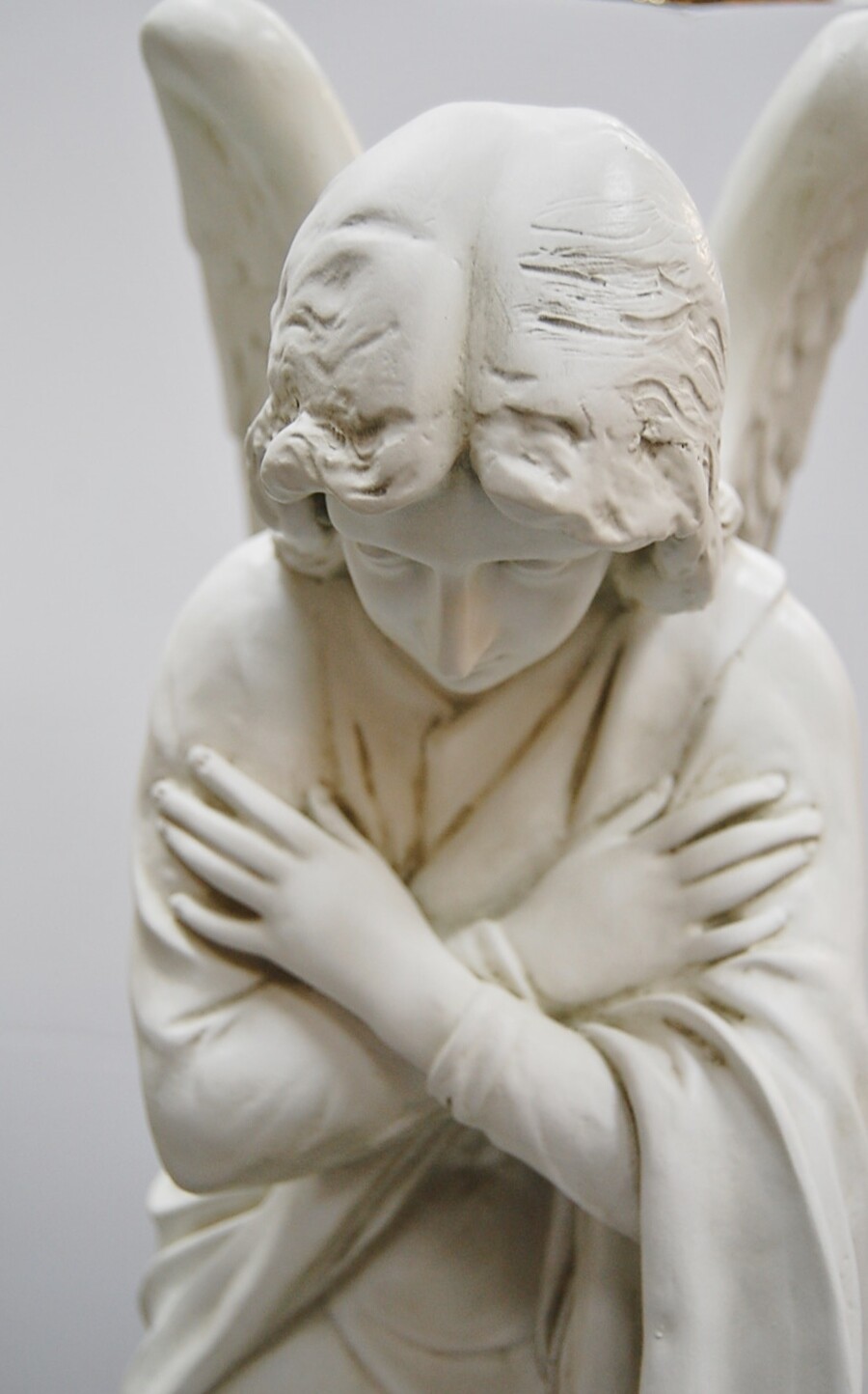 PAIR OF TRADITIONAL KNEELING ADORING ANGELS 28" - FIBERGLASS STATUE