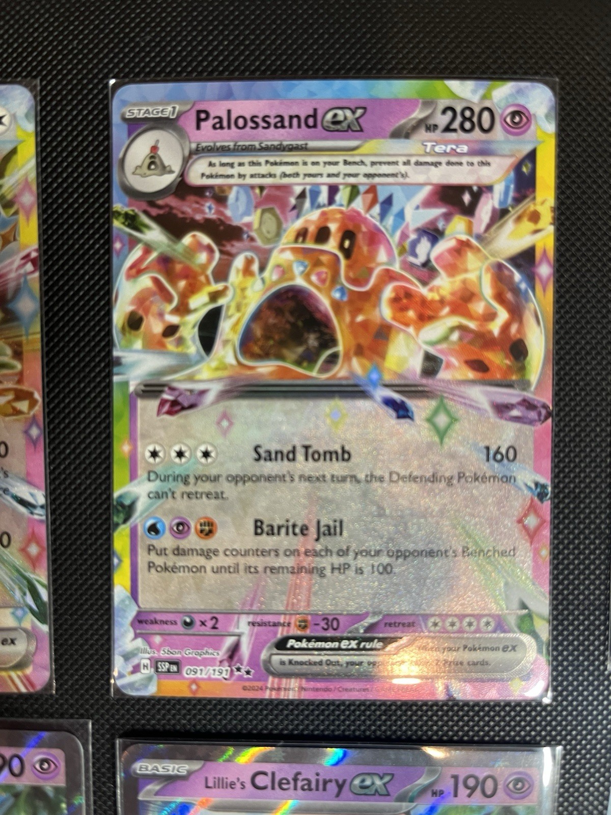 Pokemon TCG Double Rare Lot (Tera Cards, Lillie’s Clefairy, Persian +) 15 Cards