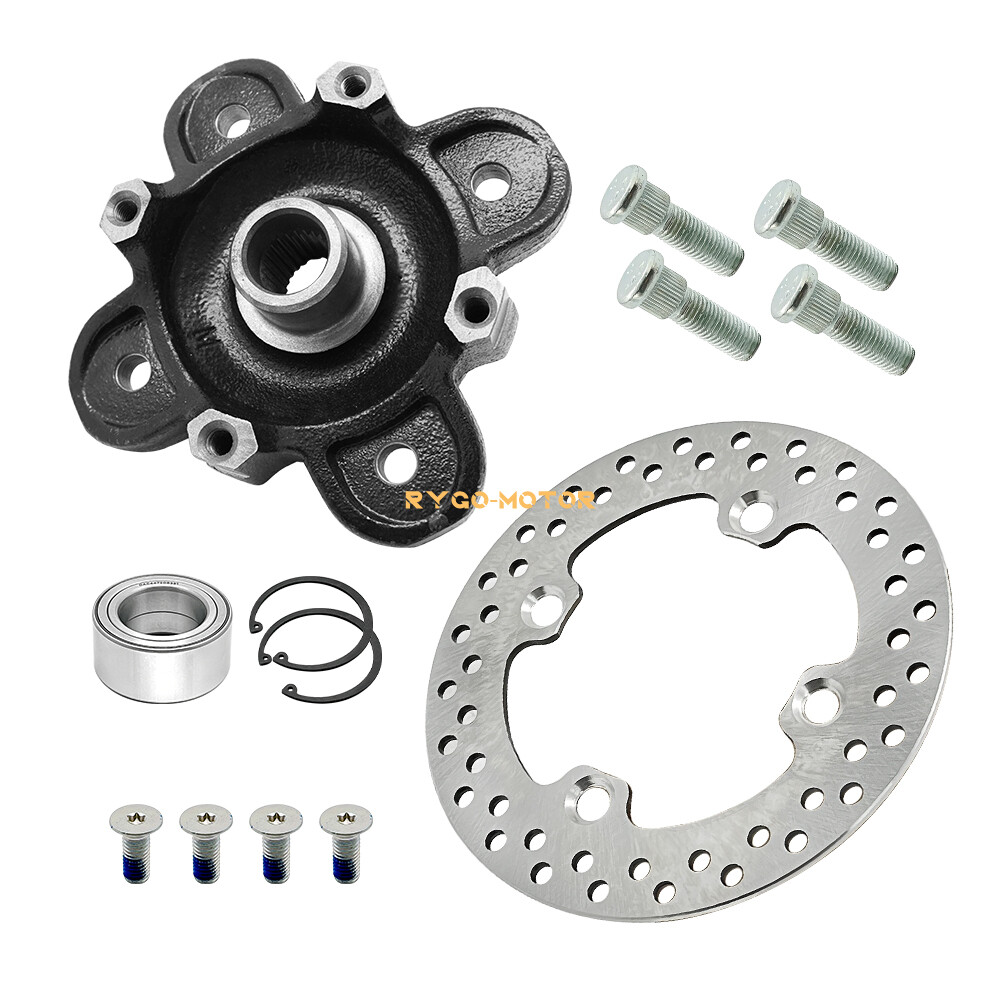 Front Wheel Hub Bearing Studs Brake Rotor for Polaris Ranger XP 900 2013-2019