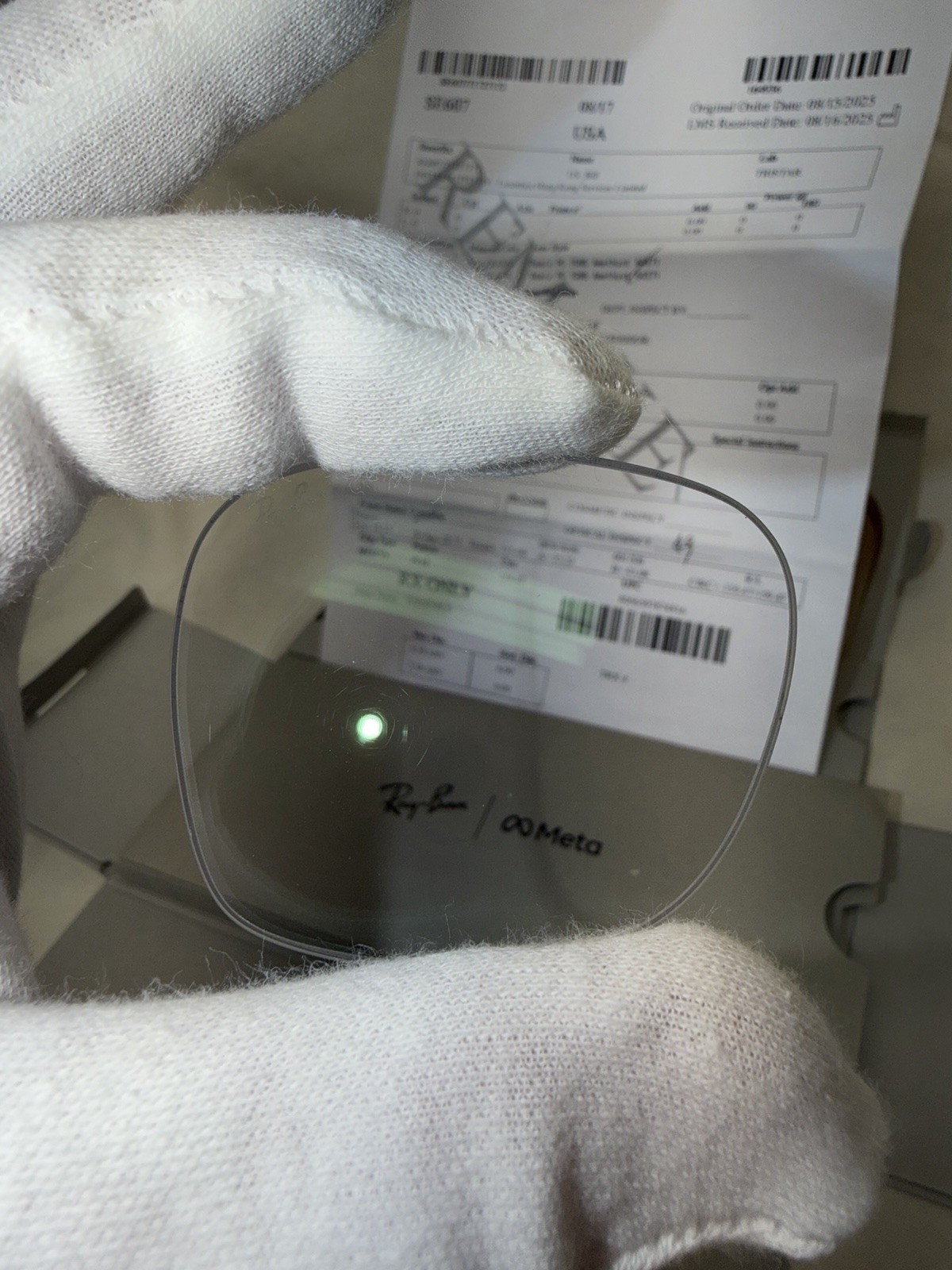 Authentic Ray Ban Meta RW4008 53mm Transitions Amethyst Lenses Purple RX 0.00