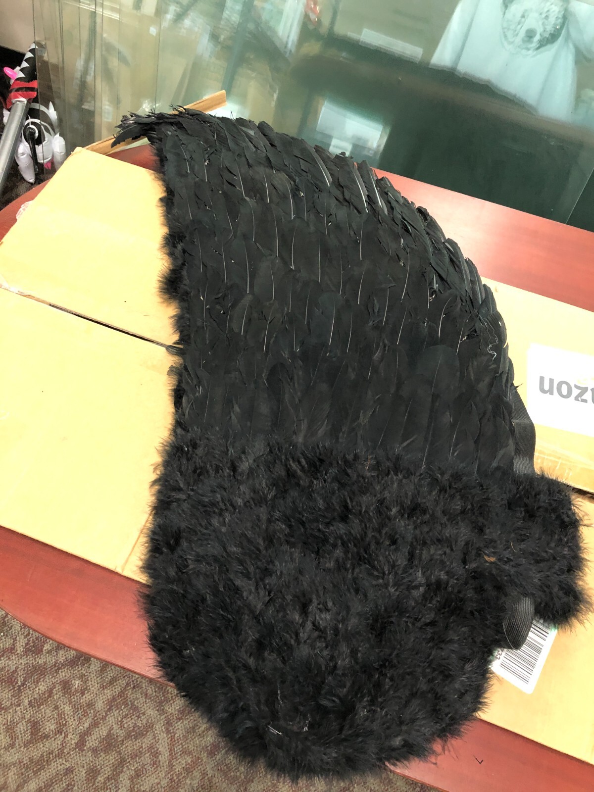 Touch of Nature Black Adult Angel Wings 52" by 36"