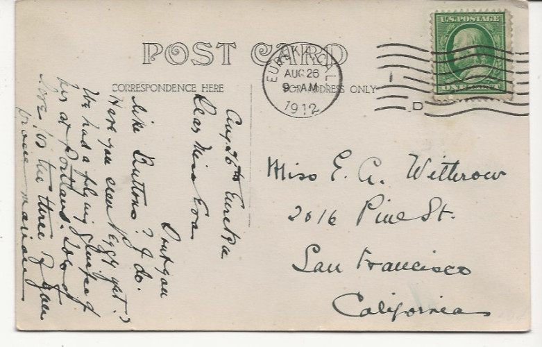 SCARCE 1912 OREGON CALIFORNIA NATIVE AMERICAN INDIAN WOMAN BORN AROUND 1800 RPPC